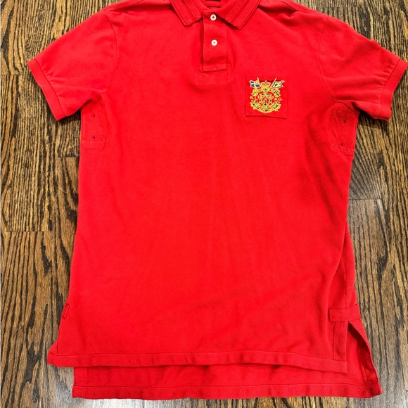 Ralph Lauren Vibrant Red Polo with Crest - Picture 2 of 3